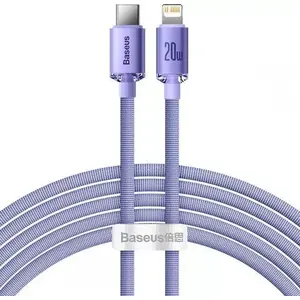 USB-C to Lightning cable Baseus Crystal 20W PD 2 m — Violet