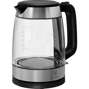 Electric kettle Electrolux 1.7 L 2200 W Black Stainless steel Transparent