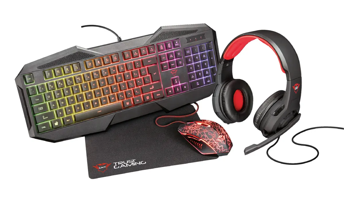 Spēļu tastatūra un pele Trust GXT