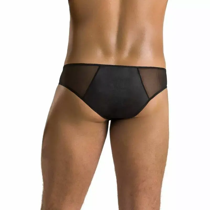 PASSION Slip Timmy Black S/M string biksītes Photo 4