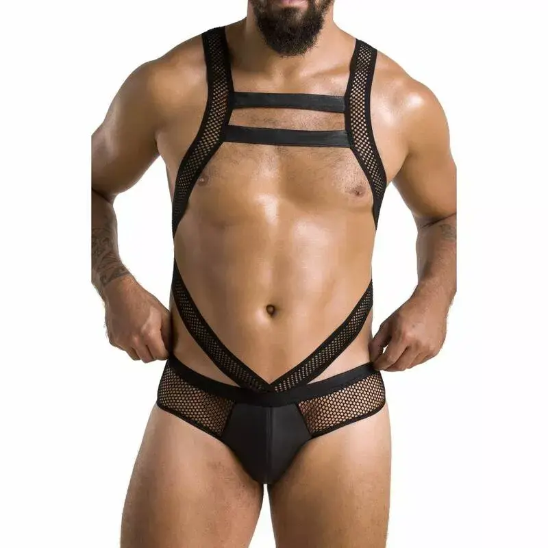 PASSION Body Passion 045 Victor Black bodysuit L/XL Photo 3
