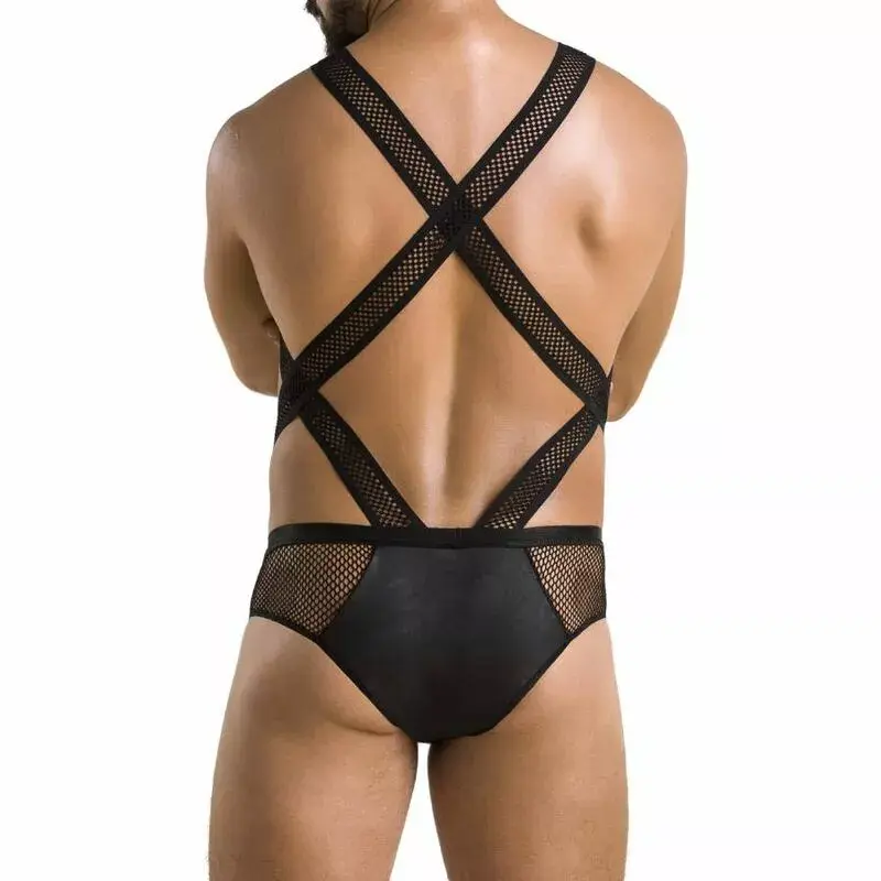 PASSION Body Passion 045 Victor Black bodysuit L/XL Photo 4
