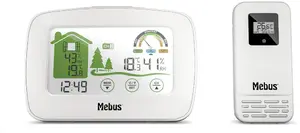Laika stacija Mebus 40903 — bezvadu iekštelpu/ārpuses temperatūras un mitruma monitors