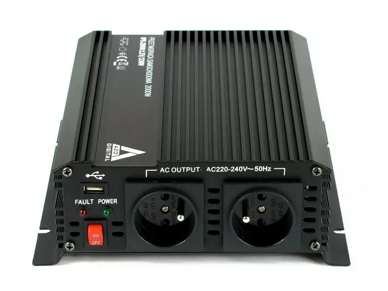 Автомобильный инвертор AZO Digital IPS-2000 12В-230В 2000Вт Photo 5