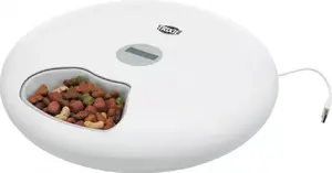 Автокормушка и поилка для животных Trixie TX5+1, пластик белая, питание USB, 6 мисок, Ø32 см, высота 80 мм