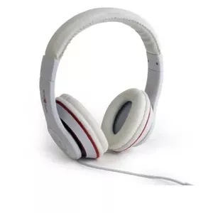 Austiņas Gembird MHS-LAX-W Stereo headset Los Angeles vadu uz ausīm ar mikrofonu baltas