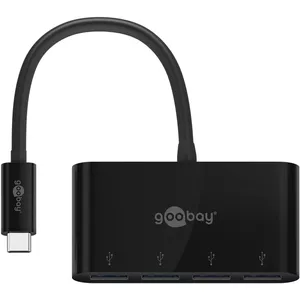 Goobay 4-Port USB-C Multiport Adapter USB Type-C USB 3.2 Gen 1