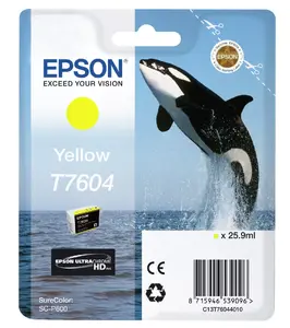 Картридж Epson T7604 Желтый