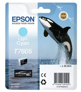 Картридж Epson T7605 Светло-голубой