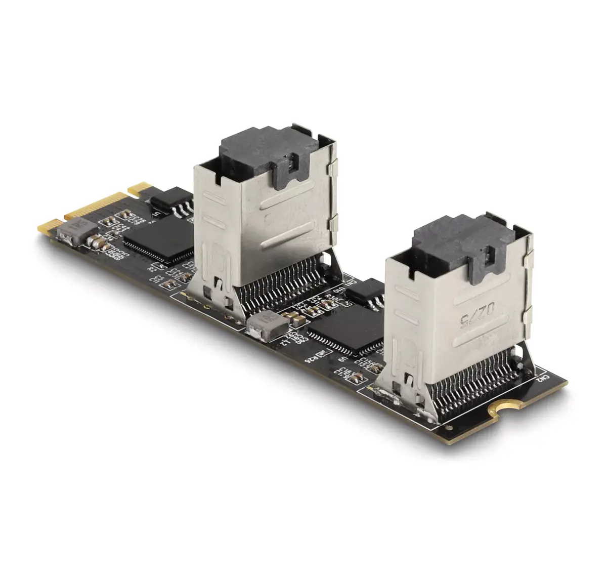 DeLOCK M.2 2280 Key B+M male uz 8 x SATA konvertors Photo 2