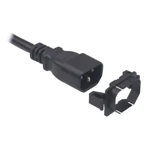 Power plug connector ATEN C14 Smart-Lock, black, single pack