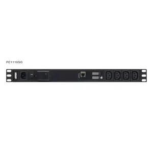 Базовый измеряемый PDU ATEN PE1118SG 1U 18 AC выходов Защита от перенапряжения