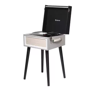 Turntable Denver VPR-250 Black Grey Wood 33 1/3 45 78 RPM