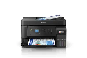 Epson EcoTank L5590 tintes krāsu A4 printeris ar Wi-Fi, 4800 x 1200 DPI izšķirtspēju, 33 lpp/min drukāšanas ātrumu, skenēšanu, kopēšanu un faksu