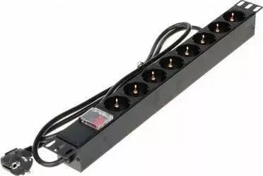 Delta PD-8/RACK-N 19" 1U PDU 8x Schuko Photo 1