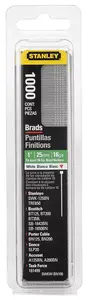 Brad nails STANLEY 8mm length for 300-series, type E/J, pack for precision finishing