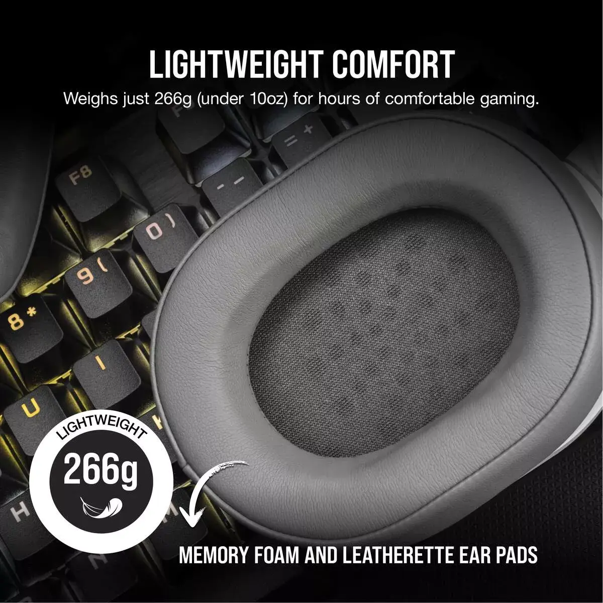 Austiņas Corsair HS55 WIRELESS Photo 7
