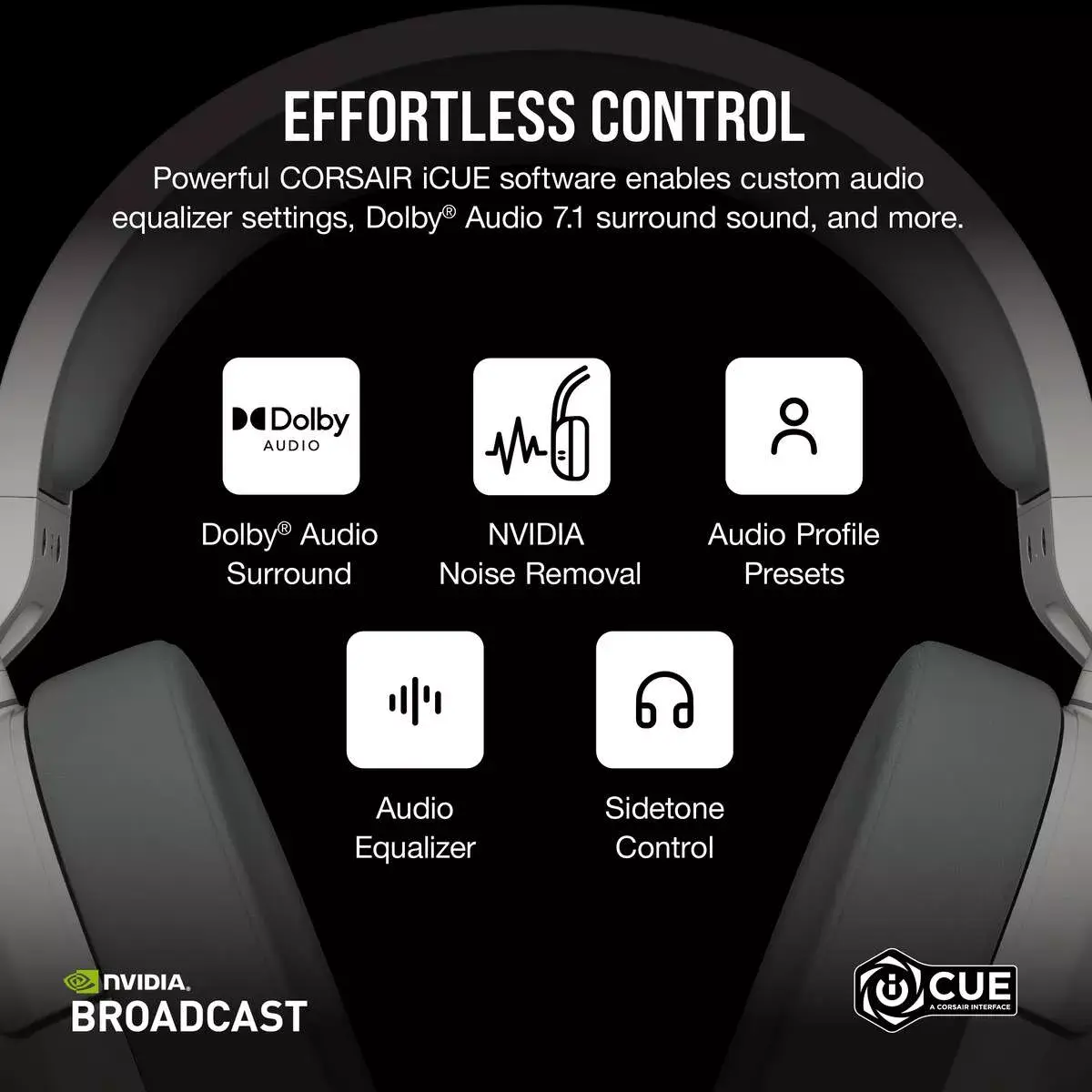 Austiņas Corsair HS55 WIRELESS Photo 9