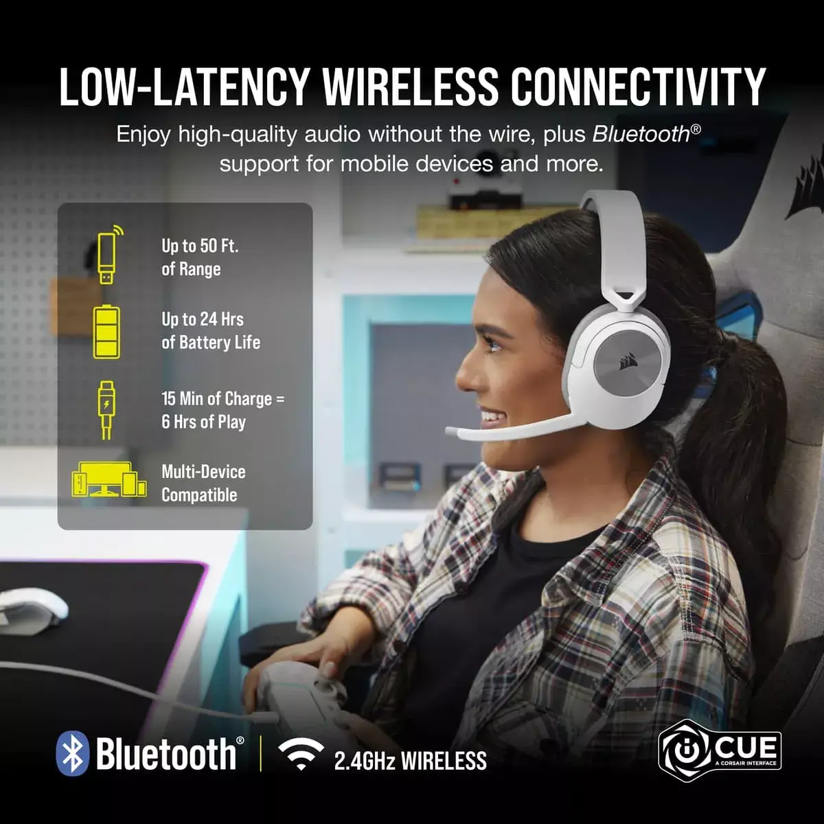 Austiņas Corsair HS55 WIRELESS Photo 11
