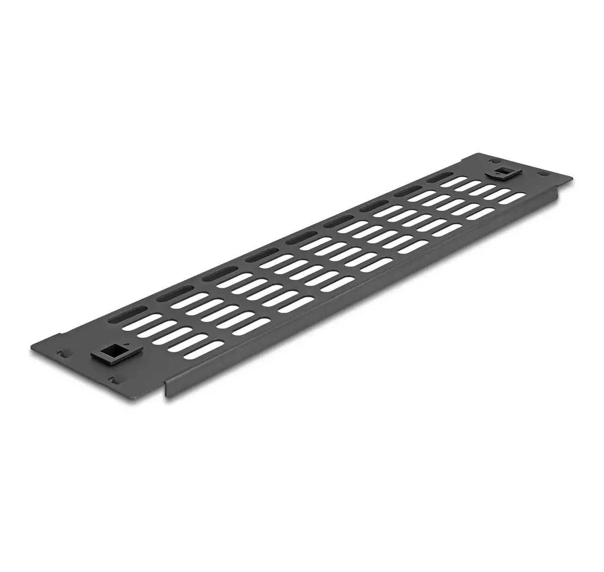 Vented Blank Panel DeLOCK 19" 2U Black Photo 2