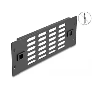 Vented blank panel DeLOCK 10" Network Cabinet Panel 2U black