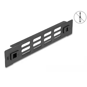 Vented blank panel DeLOCK 10" Network Cabinet Panel 1U black