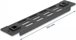 Vented blank panel DeLOCK 10" Network Cabinet Panel 1U black