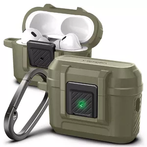 Aizsargvāks Spigen Lock Fit austiņām — polikarbonāta korpuss ar TPU buferi, 48,19 g
