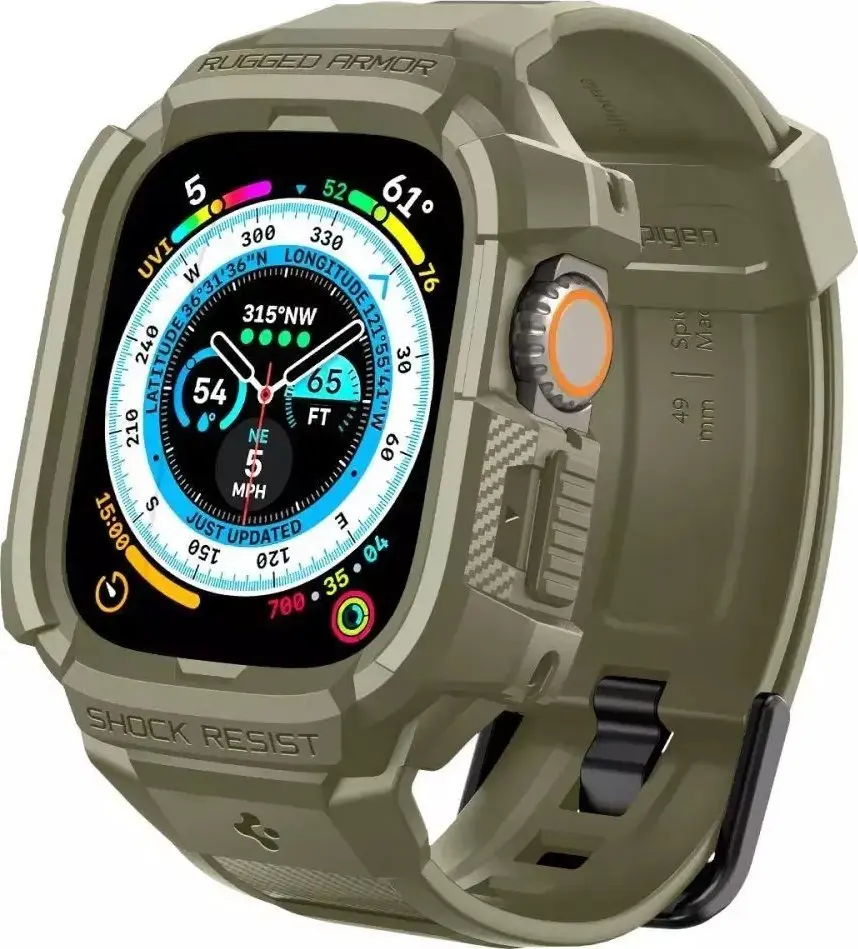 Spigen Rugged Armor Viedpulksteņa vāciņš Haki