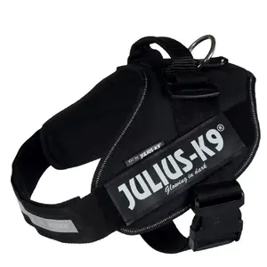 Шлейка-жилет Trixie Julius-K9 14861 XL для собак и кошек, объём груди 71–96 см, лента 5 см, чёрная