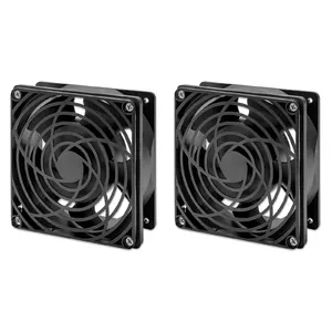 Cooling fan Intellinet 2-Fan Ventilation Unit 120x120mm Black