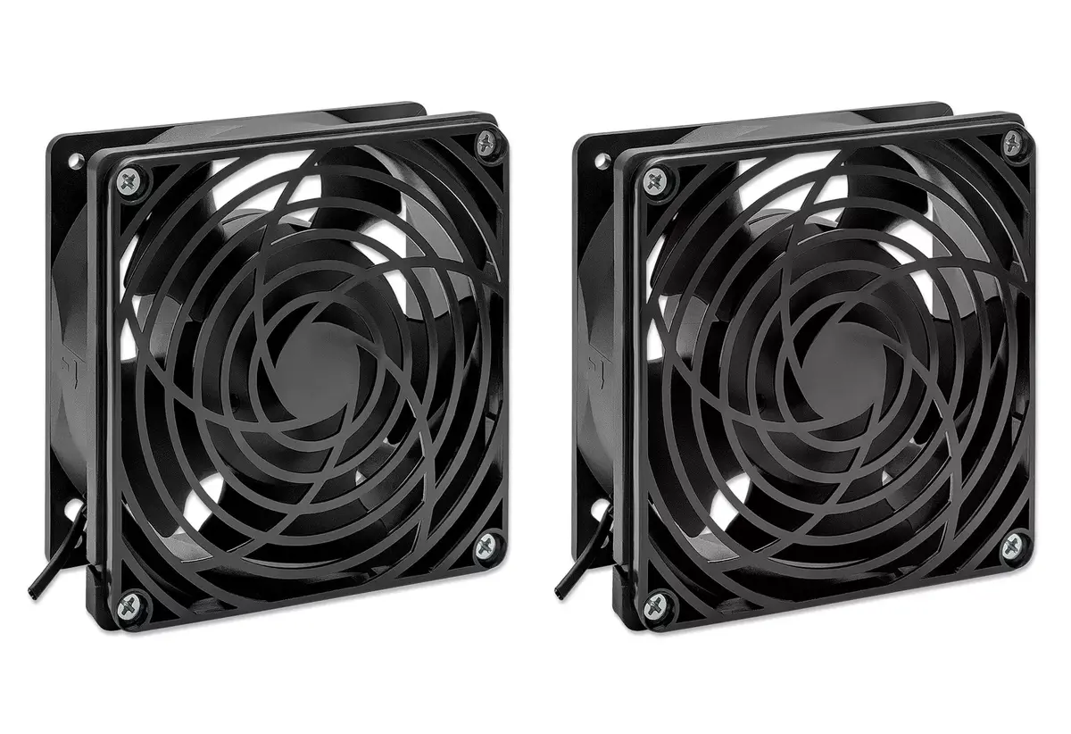 Dzesēšanas ventilators Intellinet 2-ventilatora ventilācijas bloks Photo 2