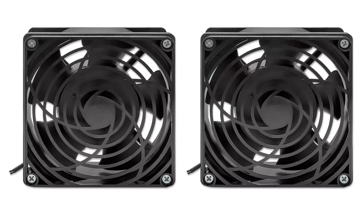 Dzesēšanas ventilators Intellinet 2-ventilatora ventilācijas bloks Photo 3