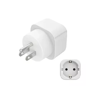 Power Plug Adapter Type B Type C Europlug Type F Hama 00223438