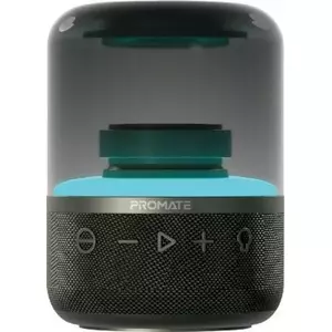 Portable Speaker PROMATE Glitz LumiSound® 360° Surround, Black