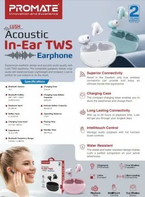 Headset Promate Lush TWS Photo 5