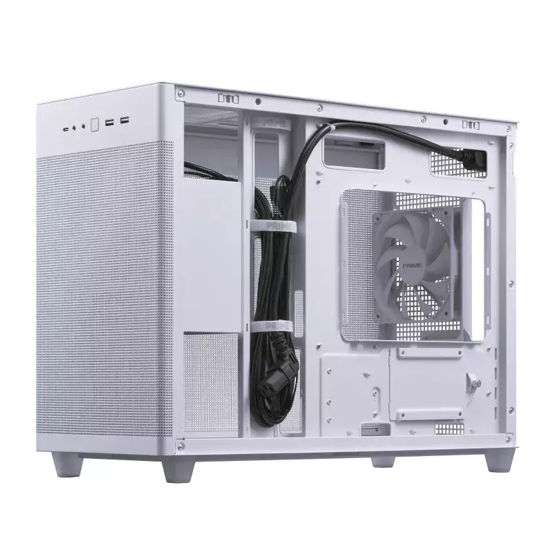 ASUS AP201 PRIME CASE TG WHITE Mini Tower Photo 7