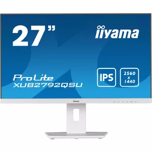 Монитор iiyama ProLite XUB2792QSU-W5 27 дюймов, IPS, LED, 2560 x 1440 WQHD, 5 мс, белый