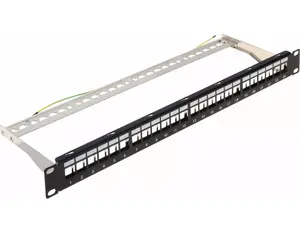 Патчпанель 1U 19" 24x слот keystone (PP-24/FX/C)