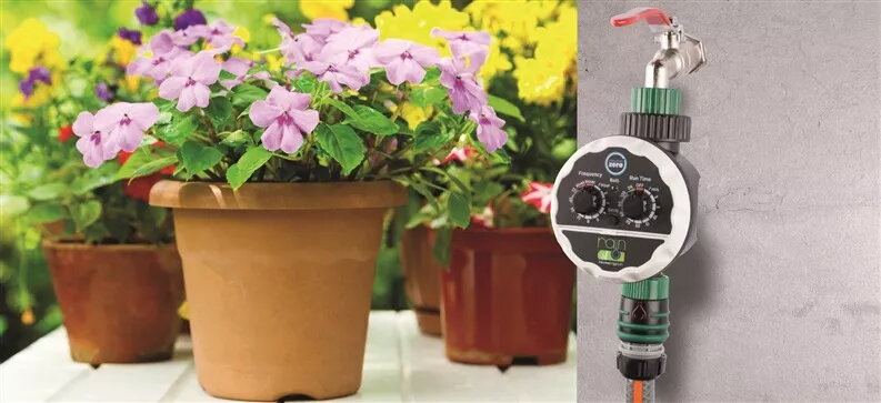 RAINTAP TIMER ZERO PRESSURE elektroniskais krāna