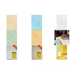 Paper set sigel T1227 A4 90 g/m² double-sided marble paper for inkjet and laser printers