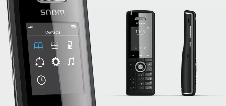 Bezvadu telefons Snom M65 Caller ID Black Photo 2