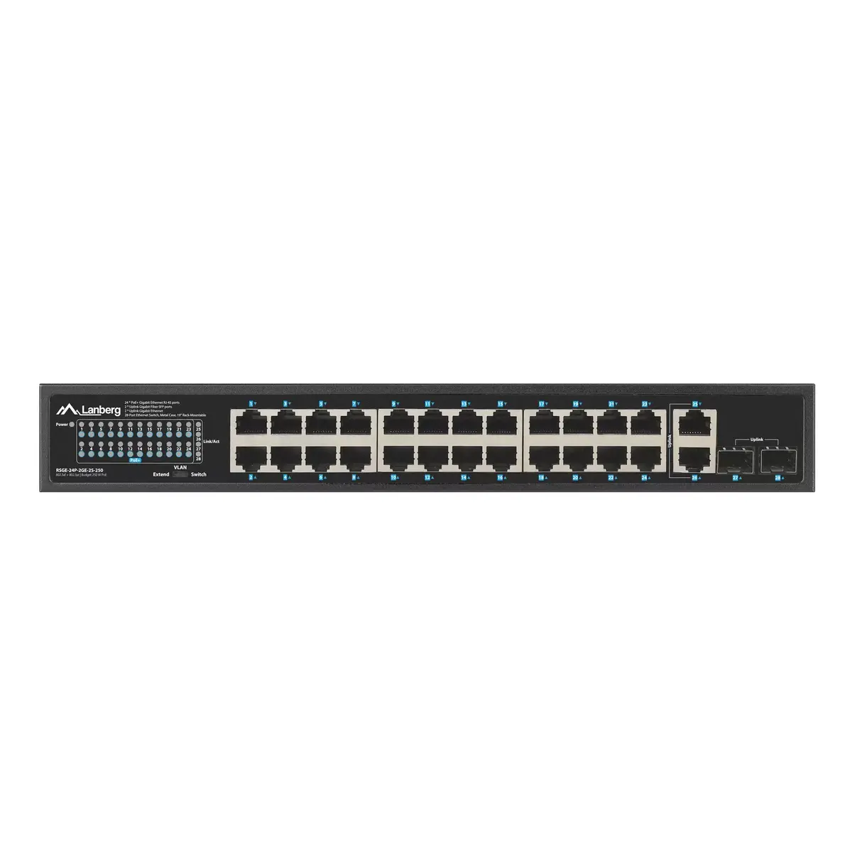 Неуправляемый коммутатор Lanberg RSGE-24P-2GE-2S-250 Photo 5