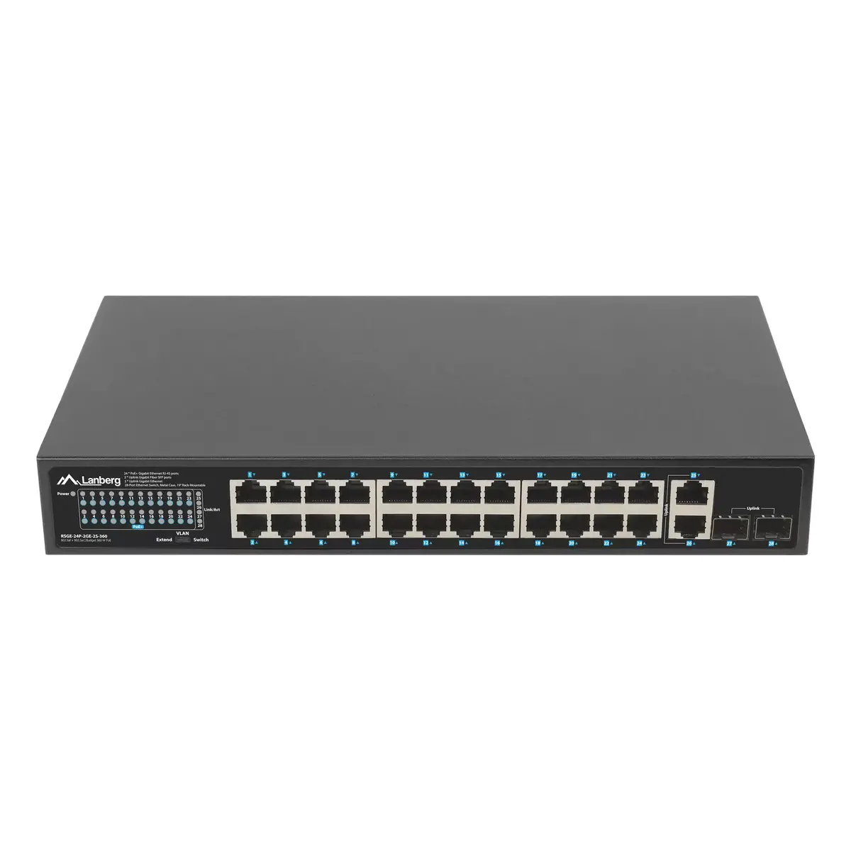 LANBERG Некоммутируемый коммутатор RSGE-24P-2GE-2S-360 Photo 2