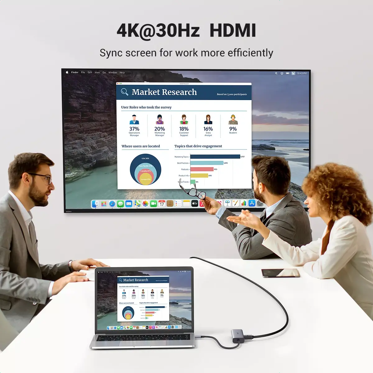 USB-C Hubs UGREEN 90568 Photo 3