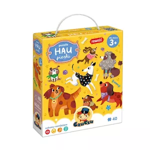 Puzle CzuCzu Puzzle 40 elementi Woof‑Dogs — 40 daļu izglītojošs bērnu puzlis