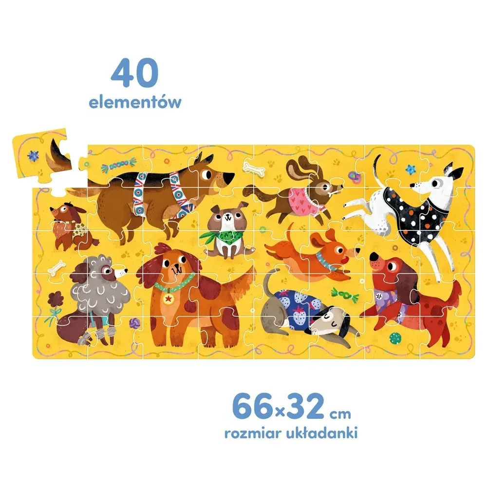 CzuCzu Puzzle 40 elementi Woof‑Dogs — 40 gab. Photo 2
