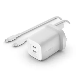 Зарядное устройство Belkin WCH013vf2MWH-B6 Внутреннее AC Быстрая зарядка Ноутбук Смартфон 2м Белый