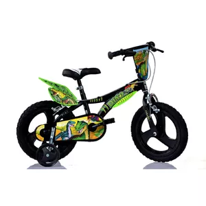 Dino Bikes 616L-DS City Bicycle for Children, Black and Green
