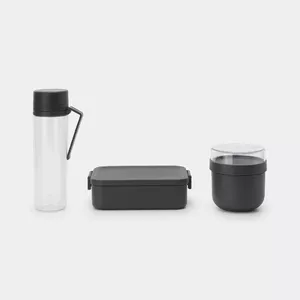Lunch box set BRABANTIA Make & Take dark grey 0.5L 3 pcs